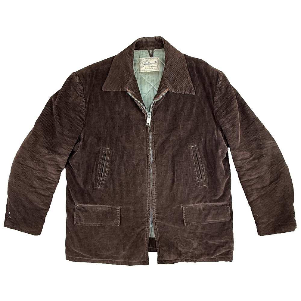 Vtg 50s 60s Fieldmaster Corduroy Heavy Chore Jacket 2XL Hunting Sears Heritage